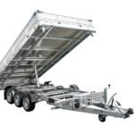 3 achsiger hydraulischer kippanhÄnger 400×200 unitrailer tasker 400/3c 3500 kg