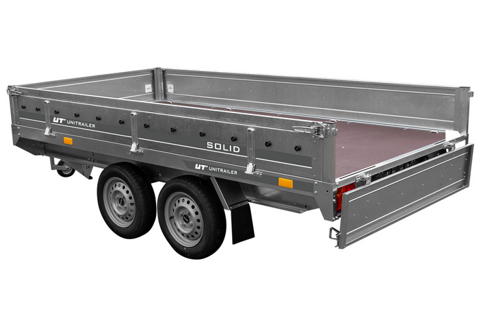 2 achsiger anhänger 304×153 unitrailer solid 300/2, zulässiges gesamtgewicht 750 kg 2 achsiger anhänger 304×153 unitrailer solid 300/2, zulässiges gesamtgewicht 750 kg