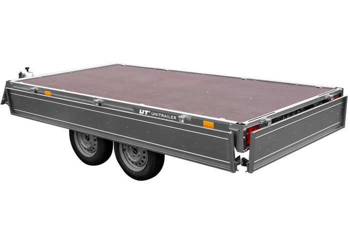 2 achsiger anhänger 304×153 unitrailer solid 300/2, zulässiges gesamtgewicht 750 kg 2 achsiger anhänger 304×153 unitrailer solid 300/2, zulässiges gesamtgewicht 750 kg