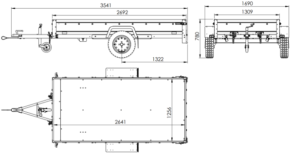 anhänger garden trailer 264 kipp mit bordwandaufsatz und aludeckel anhänger garden trailer 264 kipp mit bordwandaufsatz und aludeckel