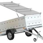 anhänger garden trailer 264 kipp mit bordwandaufsatz und aludeckel