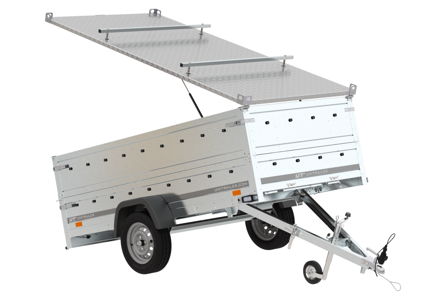 anhänger garden trailer 264 kipp mit bordwandaufsatz und aludeckel anhänger garden trailer 264 kipp mit bordwandaufsatz und aludeckel